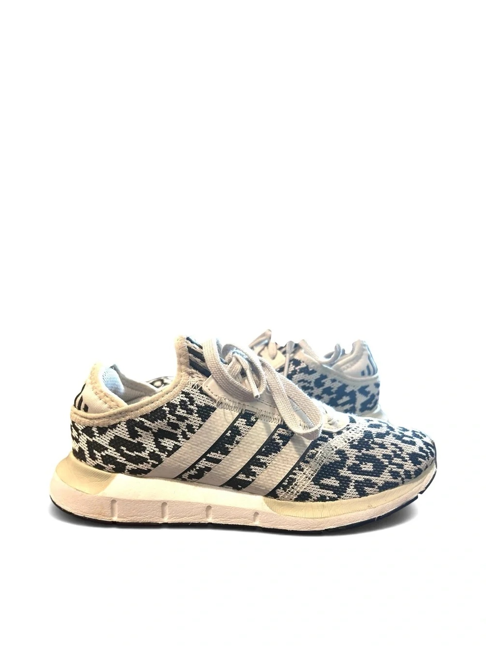 Adidas Swift Run X Black/White Animal Print Sneakers Woman’s Size 6